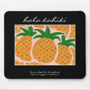 Estilo havaiano Mousepad dos abacaxis