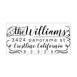 Estilo HowJoyful clássico do carimbo de endereço d