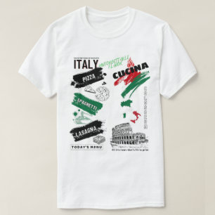 Estilo Itália CuisineHiphop Streetstyle T-Shirt