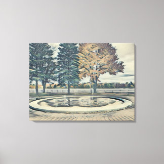 Estilo Kanagawa de canvas de cenário de outono
