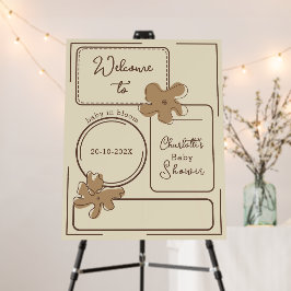Estilo Minimalista Notas de Flores Baby Shower Bem