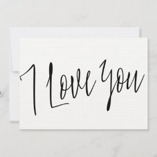 Estilo moderno de caligrafia "Eu te amo"