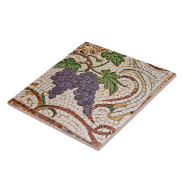 Estilo mosaico romano Uvas Azulejo cerâmico