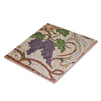 Estilo mosaico romano Uvas Azulejo cerâmico
