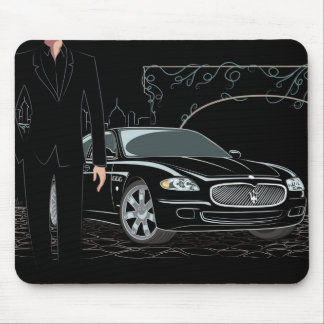 Estilo Mousepad preto lustroso