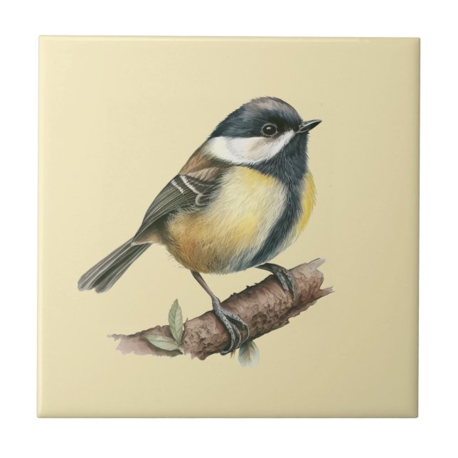 Estilo Natureza Tit de Carvão Azulejo cerâmico (Frente)