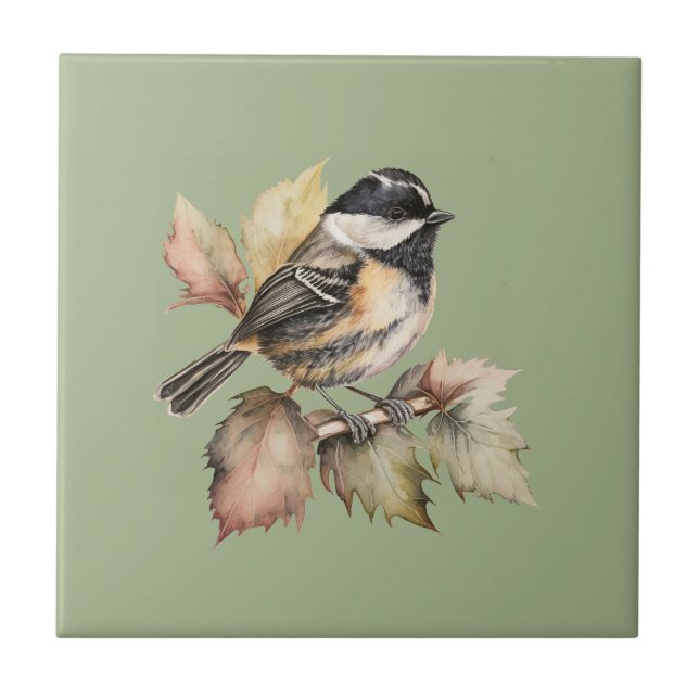 Estilo Natureza Tit de Carvão Azulejo cerâmico (Frente)