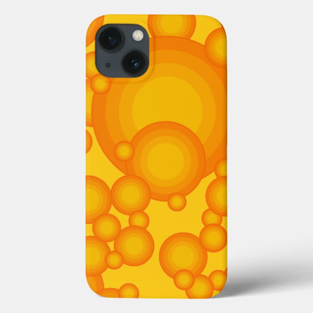 Estilo Oranger 70s círculos como bolhas Case-Mate (Verso)