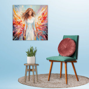 Estilo pintado sem soldadura poster Ângico