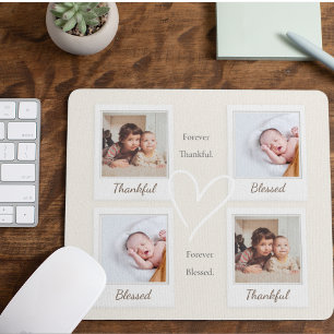 Estilo Polaroide - Mousepad de Foto - Agradecido e