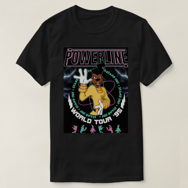 Estilo Powerline! T-Shirt clássico (Frente do Design)