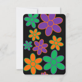 Estilo preto 70 Escocês Poem Cartão de Aniversário