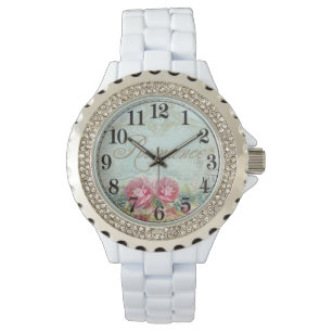 Estilo: Relógio Feminino Branco com Strass
