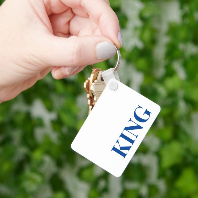 Estilo Retângulo de Alumínio Chaveiro (Mão)