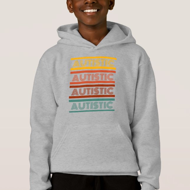 Estilo Retro Autista Camisa (Frente)