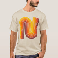 Estilo Retroativo da década de 1970 - Camisa Geomé