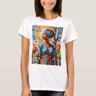 Estilo retrovisor de T-Shirt Mosaico Sun