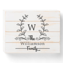 Estilo Rustic Farmhouse Laureles com Nome Monogram