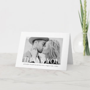 Estilo Simples   Cartões de agradecimentos Fotográ