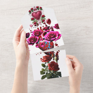 Estilo: Tudo em um Convite de casamento Personaliz