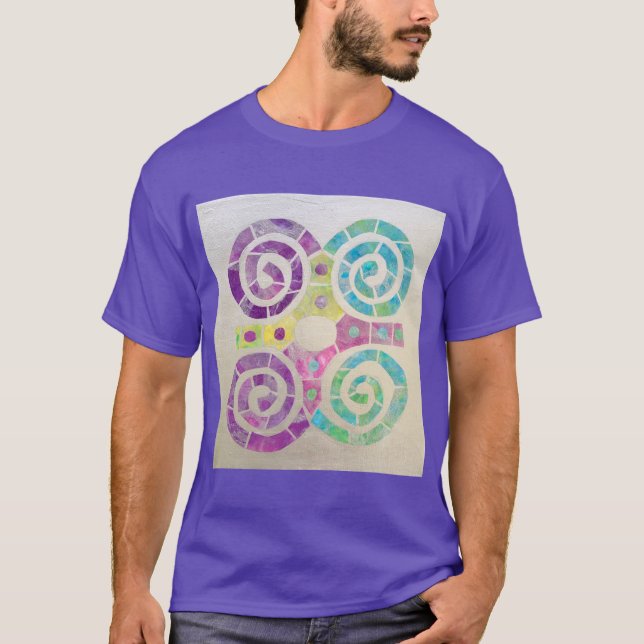 Estilo Unisex Da Camisa T De Adinkra (Frente)