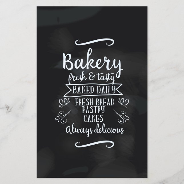 Estilo Vintage Bakery poster (Frente)