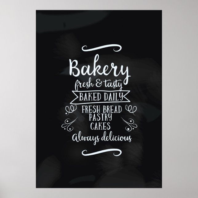 Estilo Vintage Bakery poster (Frente)