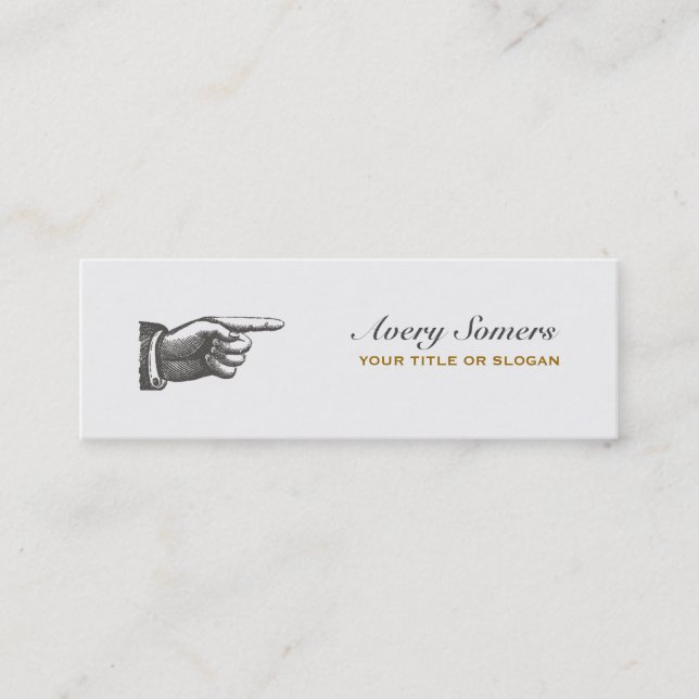 Estilo Vintage Steampunk Único Mini Cartão de visi (Frente)