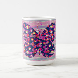 Estilo Vintage Xícara de Café com Borboleta