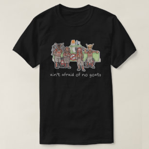 Estilos da camisa de "Goatbusters" (escuro, vário