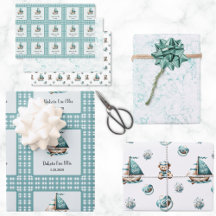 Estilos de Papel de Embalagem Náutica "Oh, Querida