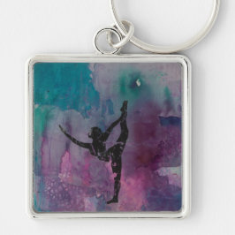 Estiramento ereto YG do pé - chaveiro superior