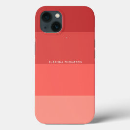 Estirpe Horizontal Moderna Pasta Vermelho e Laranj