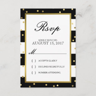 Estirpes Estimulantes Cartão RSVP de Casamento E