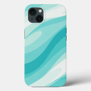 Estojo Abstrato Aqua Wave