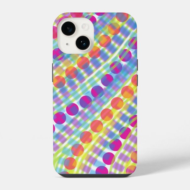 Estojo Bright Circles para o iPhone 14 (Verso)