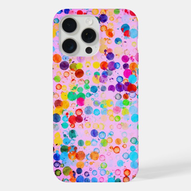 Estojo Bubblegum Polka Dot Pixly Case-Mate para iP (Verso)