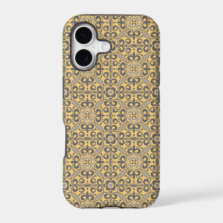 Estojo Case-Mate iPhone 5 Amarelo e Cinza Damask