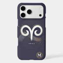 Estojo com Símbolo de Áries Minimalista Moderno Ca