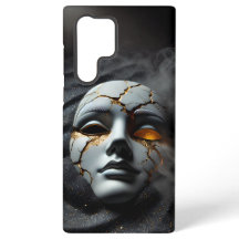Estojo Cracked Porcelain Mask Galaxy S22 Ultra