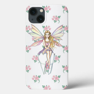 Estojo Cute Tooth Fairy e Flores para iPhone 5 Fem