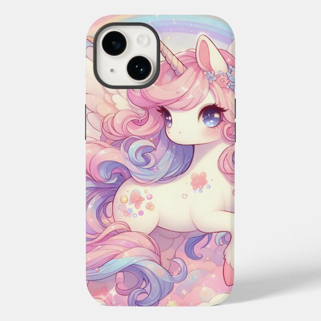 Estojo Cute Unicorn Case-Mate para iPhone (Verso)