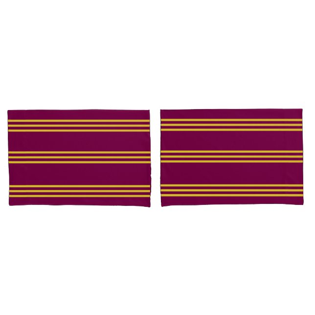 Estojo de Almofada Amarelo e Vermelho (Frente - conjunto)