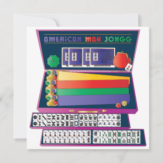 Estojo de Cartão Plano Mah Jongg
