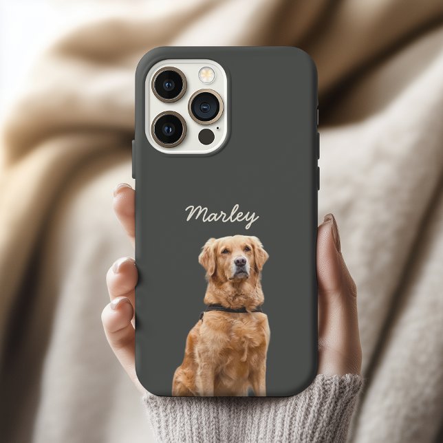 Estojo de Foto de Animal de Estimação Personalizad (Custom Dog Photo Phone Case Gift for Her or Him, Personalized Pet Photo Case Gift for Moms & Dads)