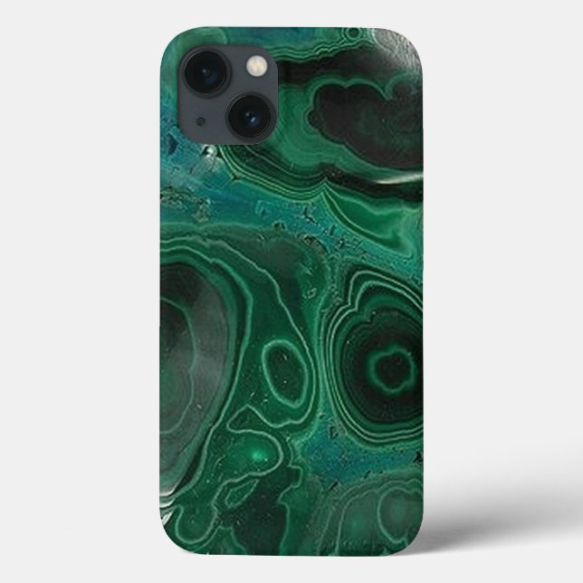 Estojo de iPad em Geodo de Malaquita (Verso)