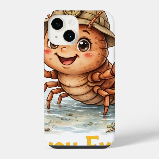 Estojo de iPhone 14 Lil' Bayou Explorers Lagostim (Verso)