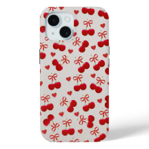 Estojo de iPhone 15 Cereja Doce 🍒