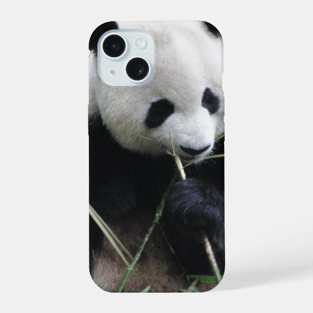 Estojo de iPhone 15 Panda Fofo (Verso)