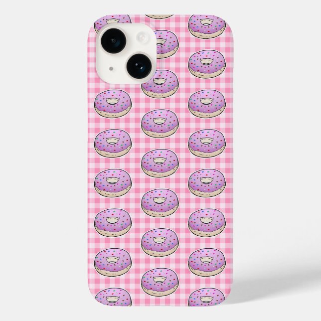 Estojo de iPhone Case-Mate Donut Rosa (Verso)